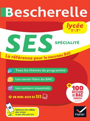 cover image of Bescherelle SES lycée (1re, Tle)--Nouveau bac